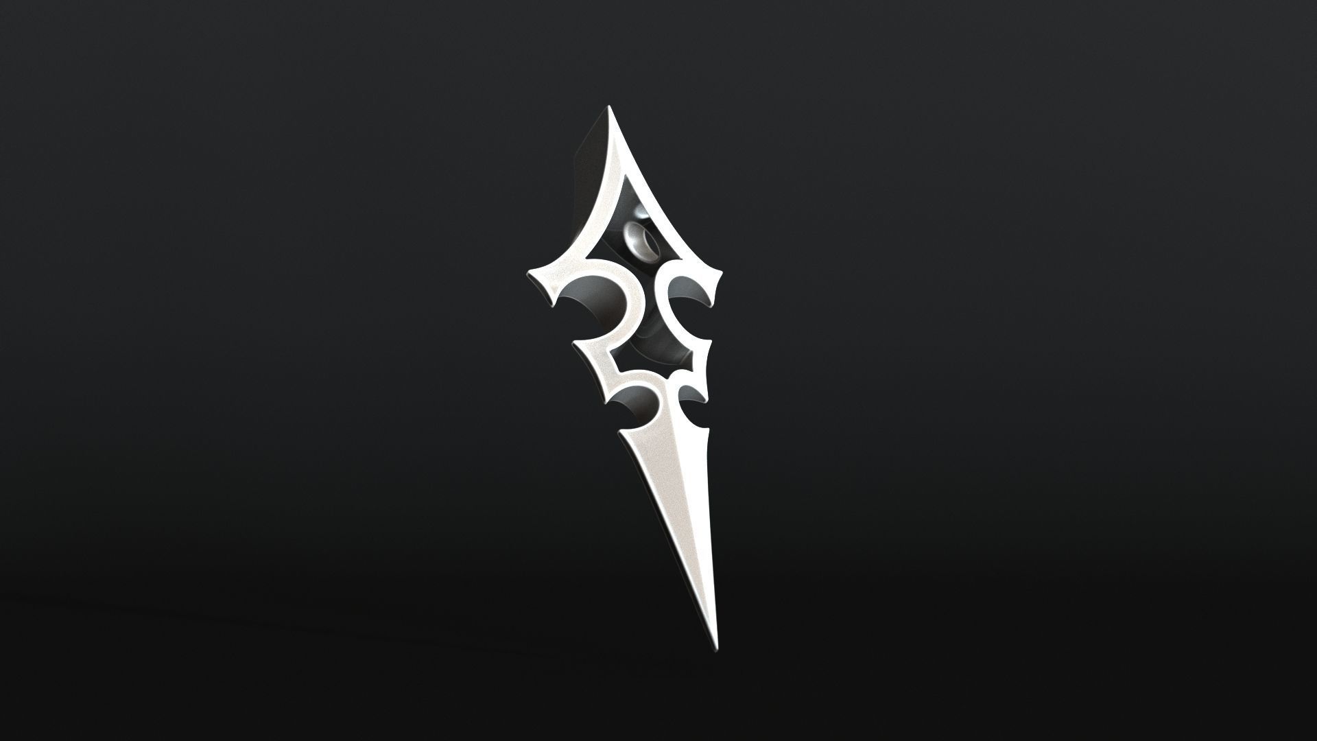 Elven Arrow Pendant B 3D Model 3D print model_7
