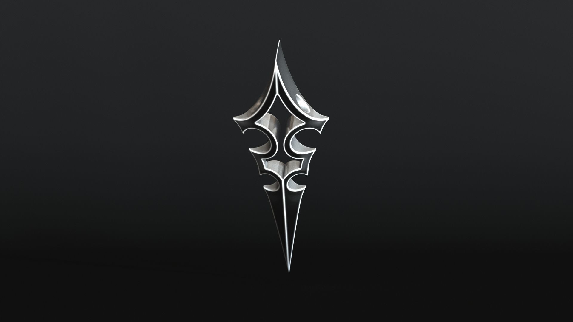 Elven Arrow Pendant B 3D Model 3D print model_13