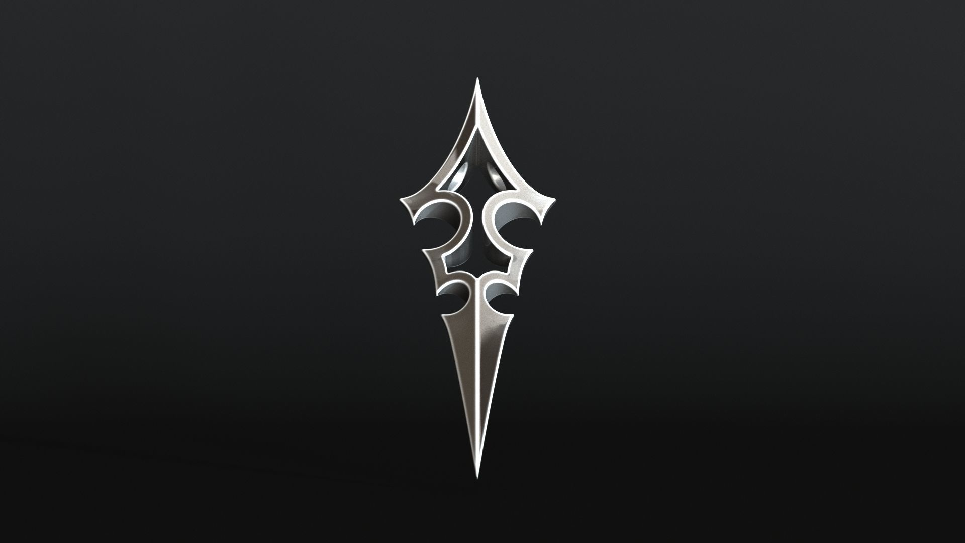 Elven Arrow Pendant B 3D Model 3D print model_6