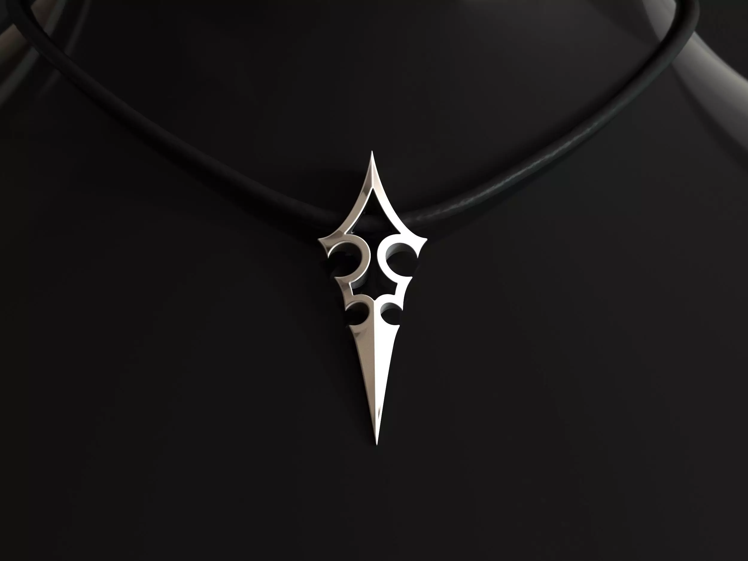 Elven Arrow Pendant B 3D Model 3D print model_0