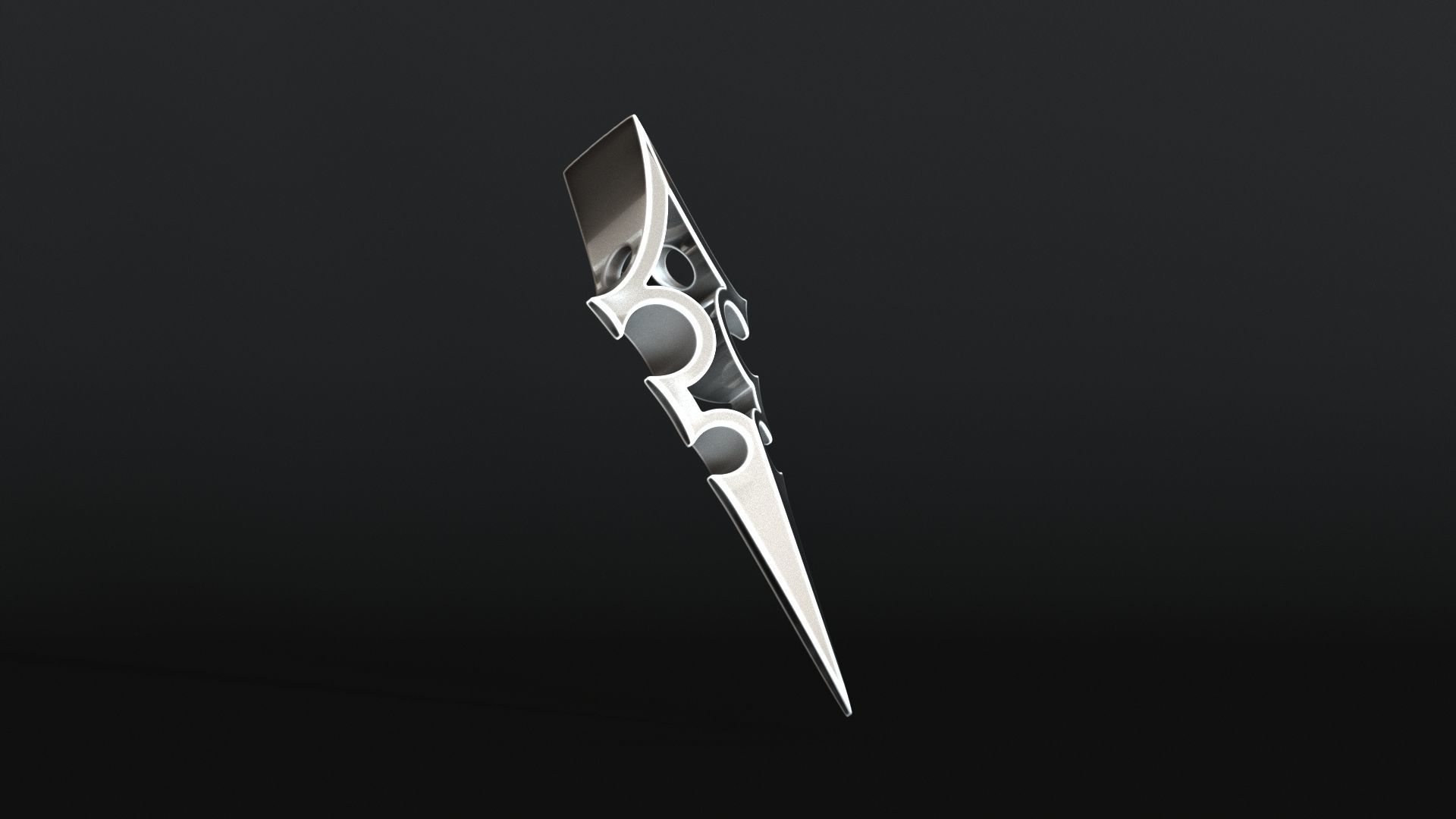 Elven Arrow Pendant B 3D Model 3D print model_8