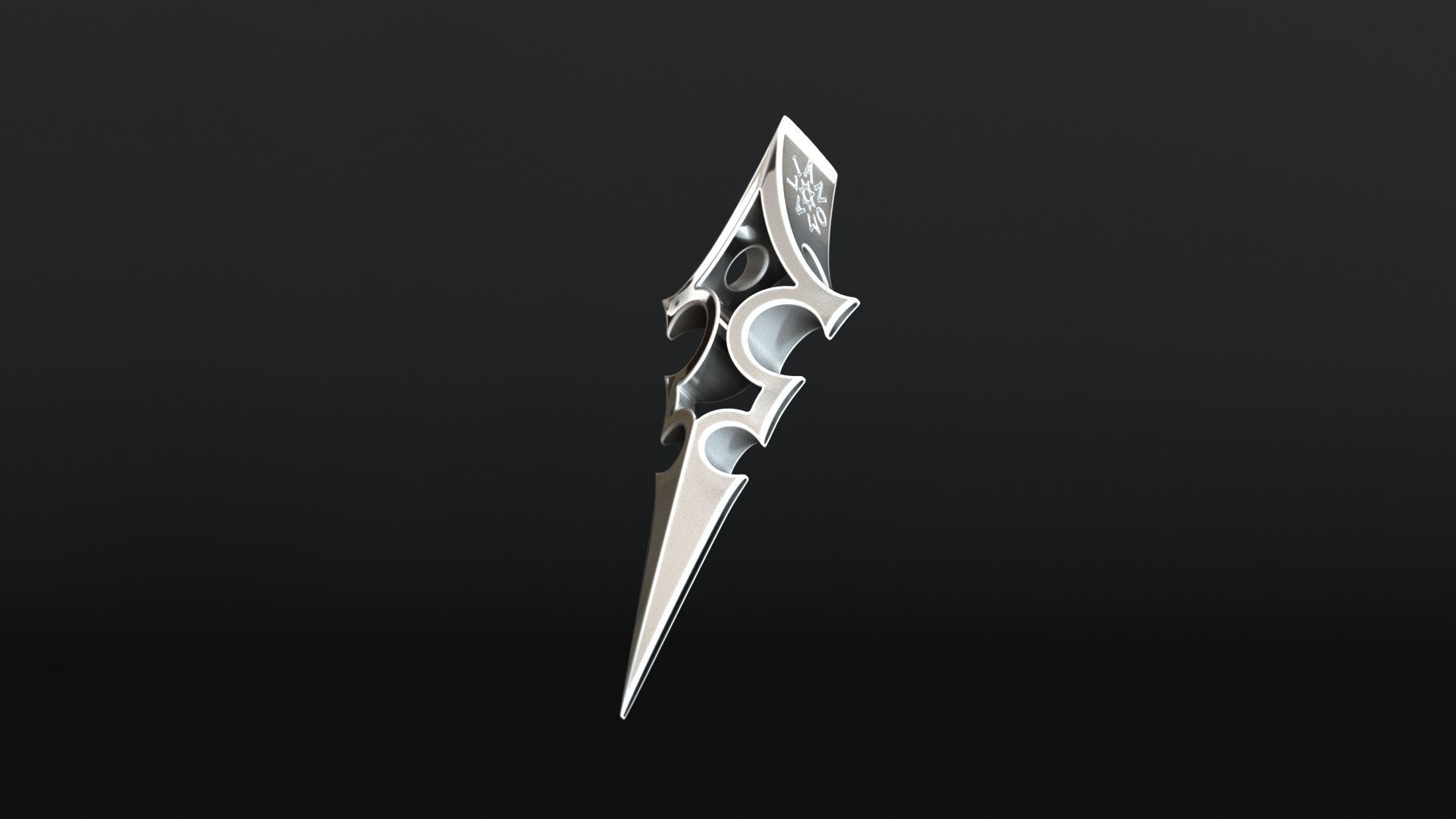 Elven Arrow Pendant B 3D Model 3D print model_19