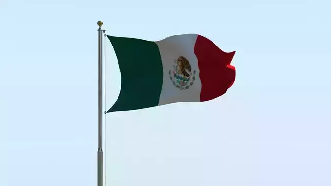 Animated Mexico Flag