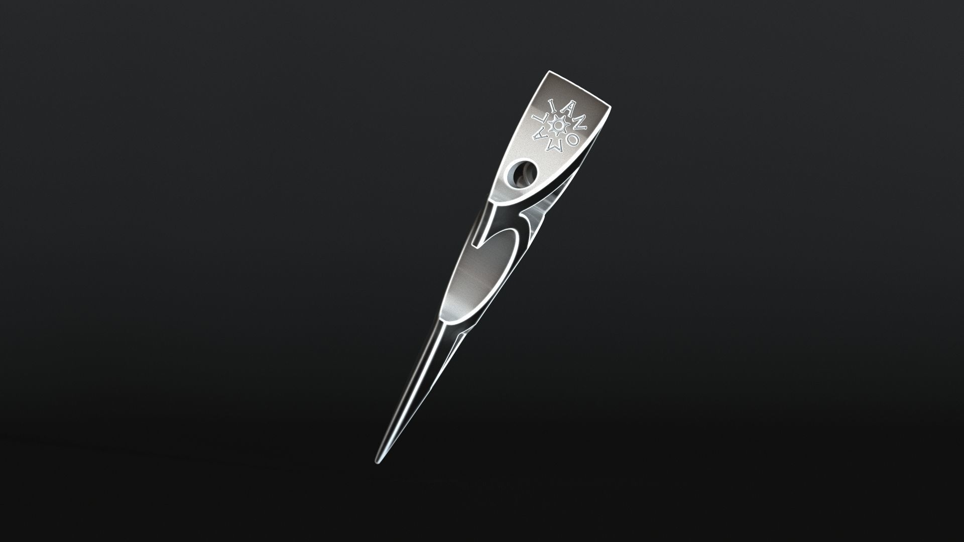 Elven Arrow Pendant C 3D Model 3D print model_16