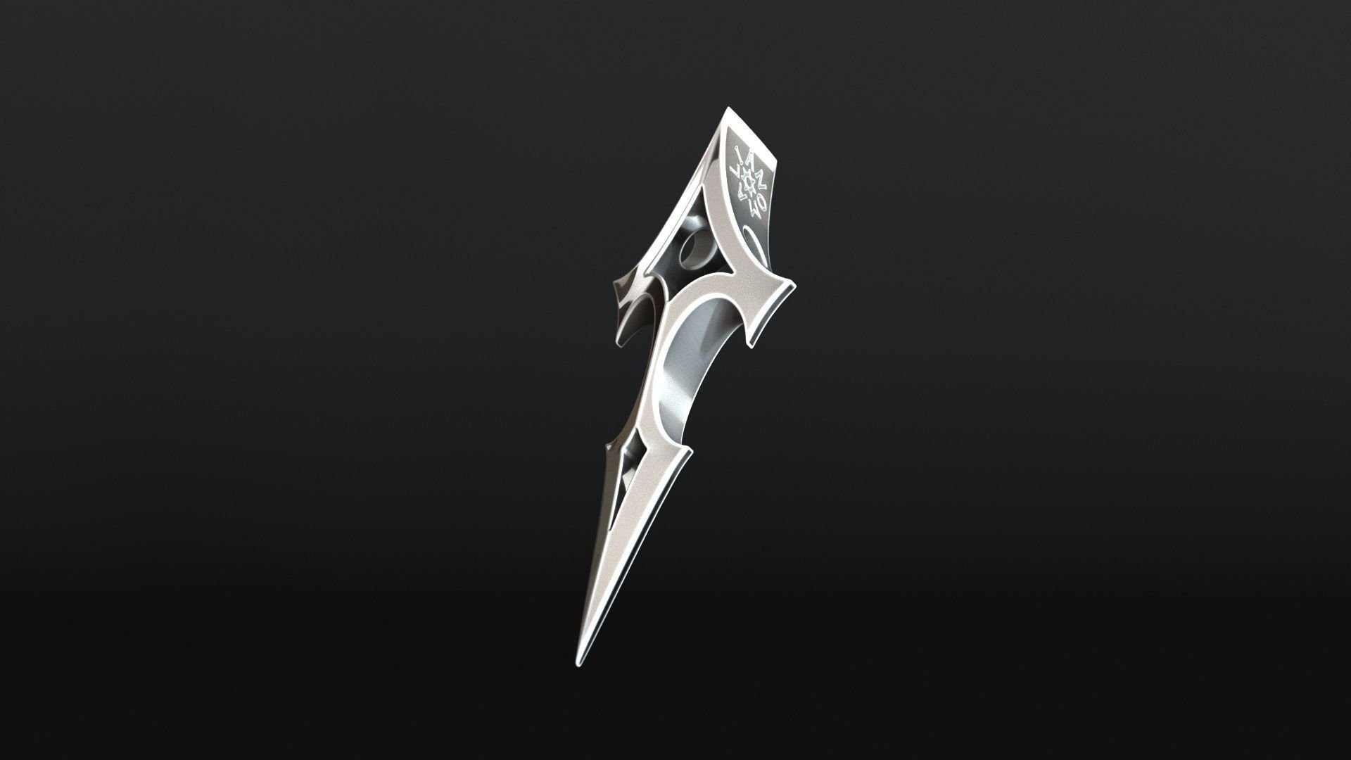 Elven Arrow Pendant C 3D Model 3D print model_19