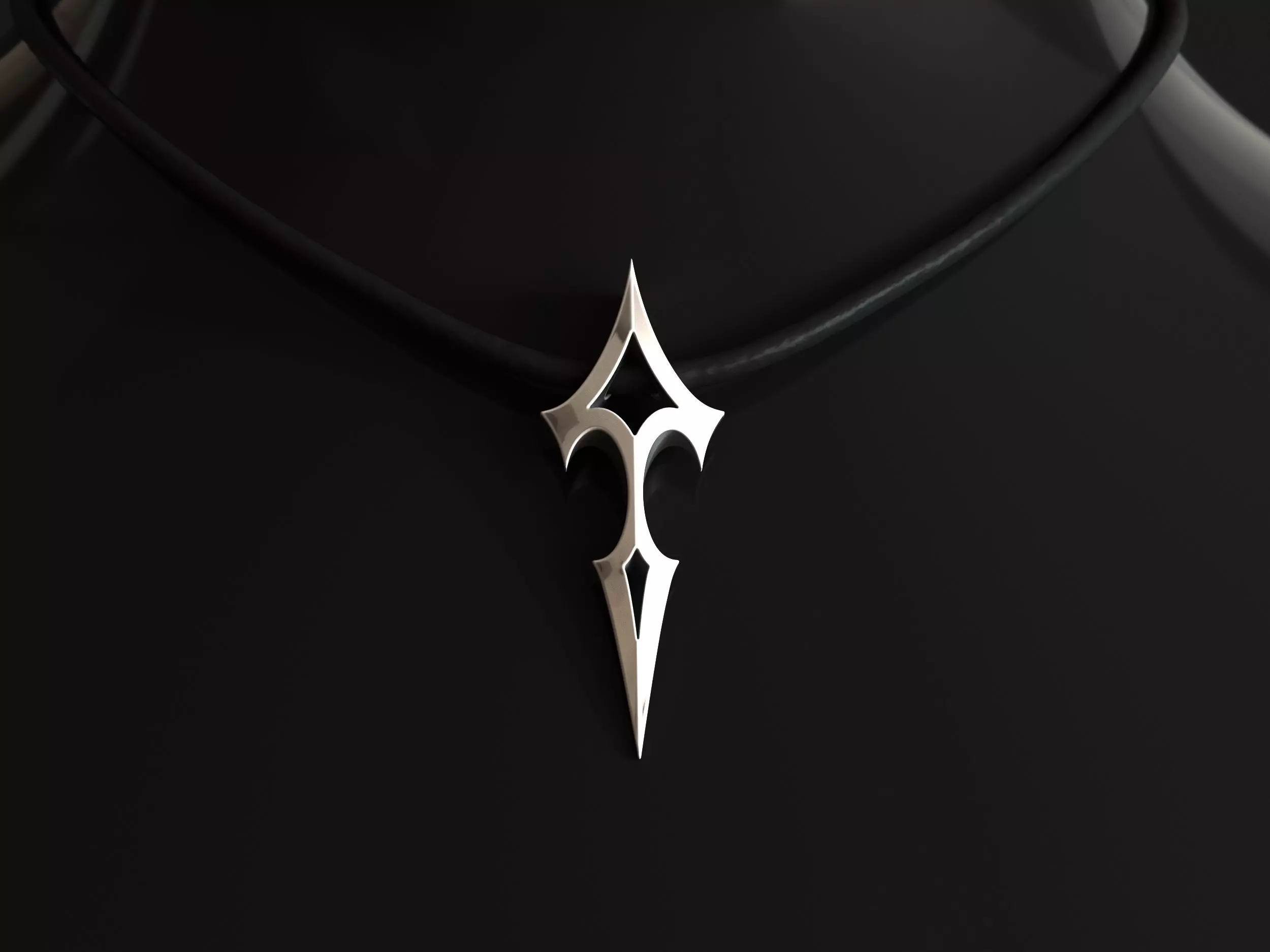 Elven Arrow Pendant C 3D Model 3D print model_0