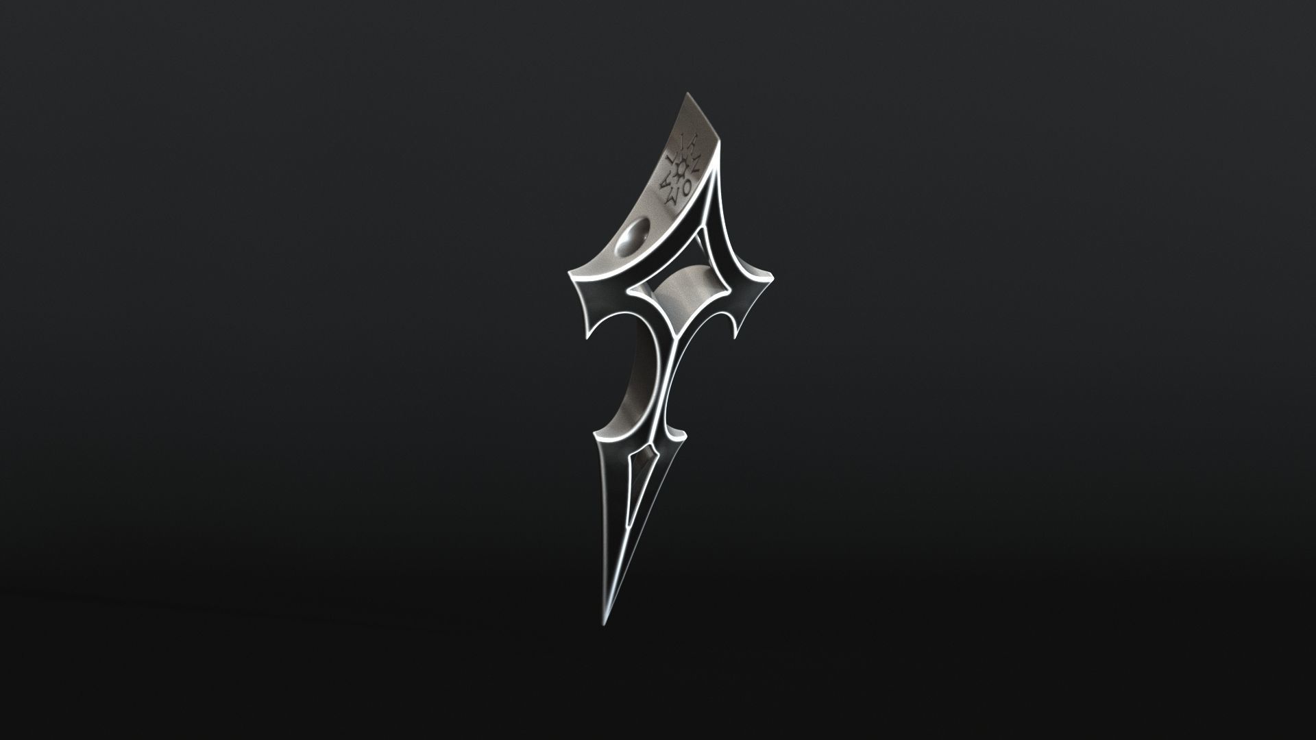 Elven Arrow Pendant C 3D Model 3D print model_14