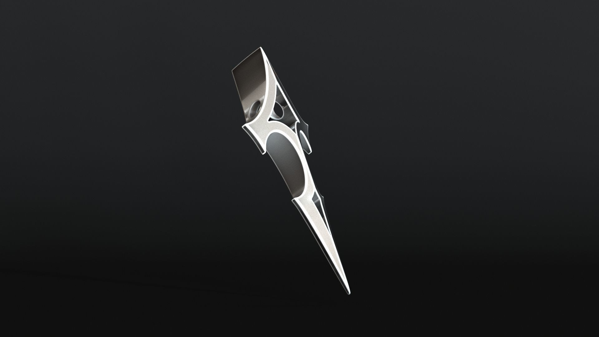 Elven Arrow Pendant C 3D Model 3D print model_8
