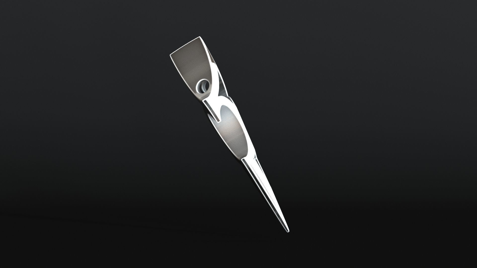 Elven Arrow Pendant C 3D Model 3D print model_9