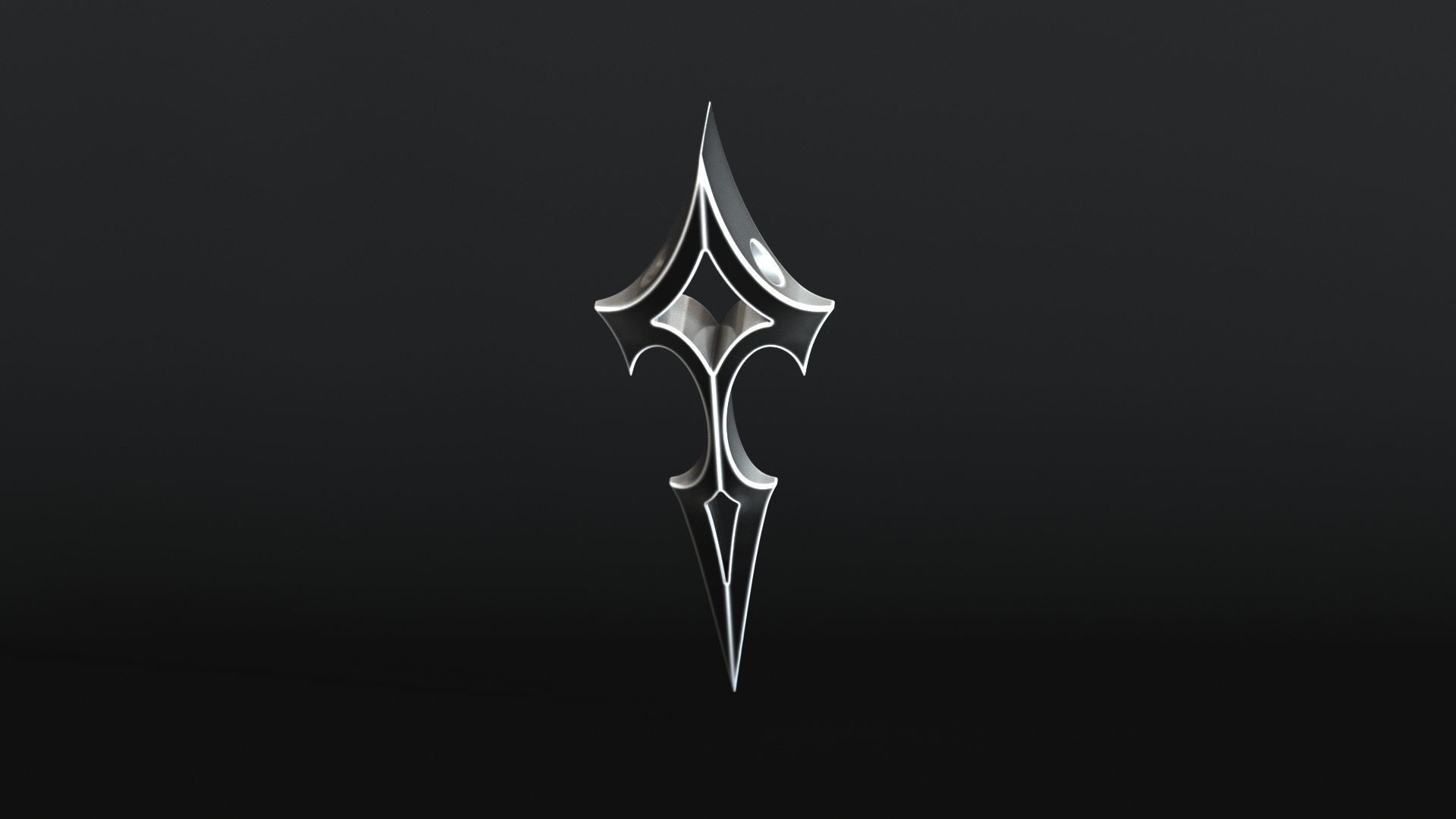 Elven Arrow Pendant C 3D Model 3D print model_13