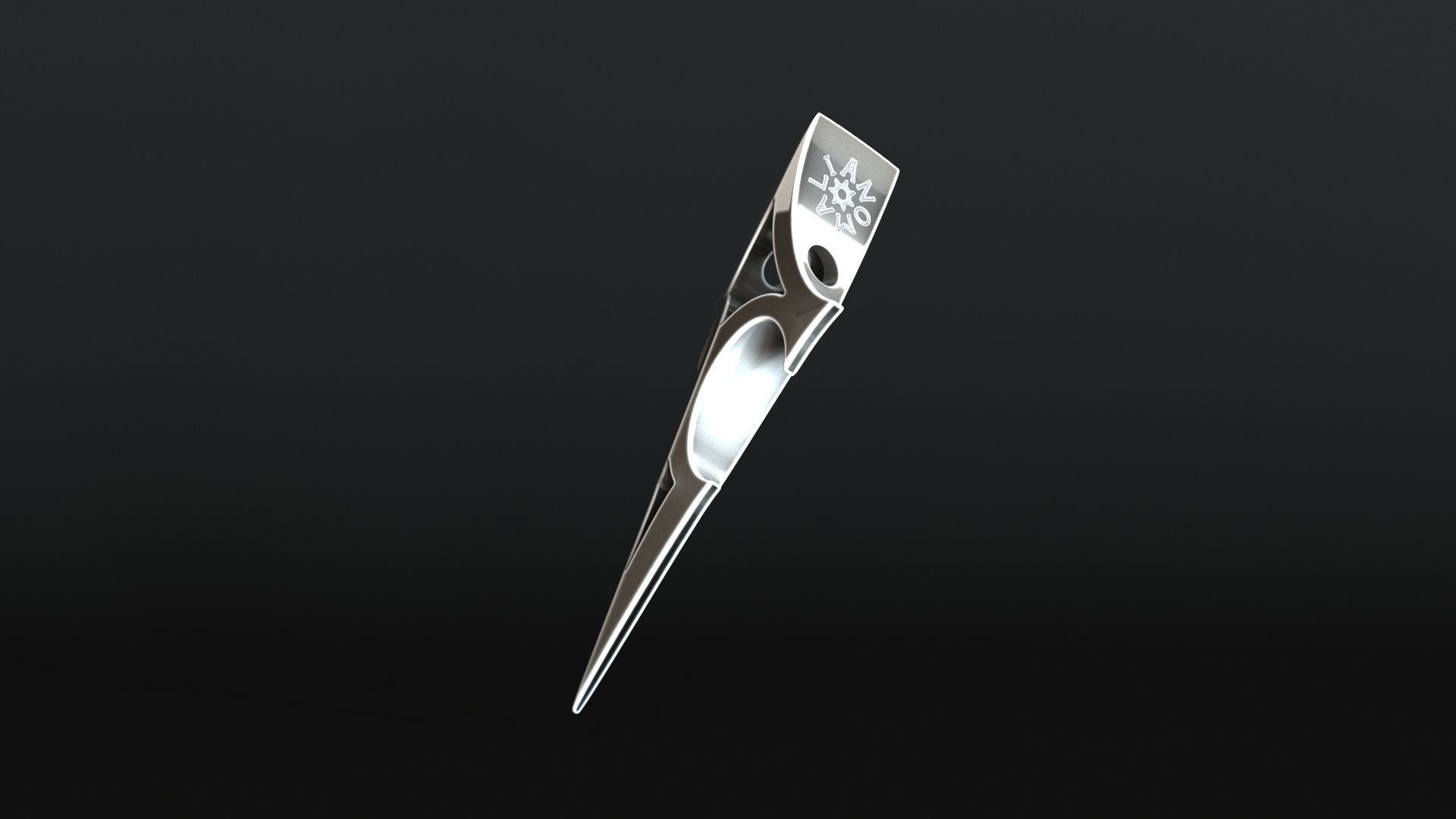 Elven Arrow Pendant C 3D Model 3D print model_18