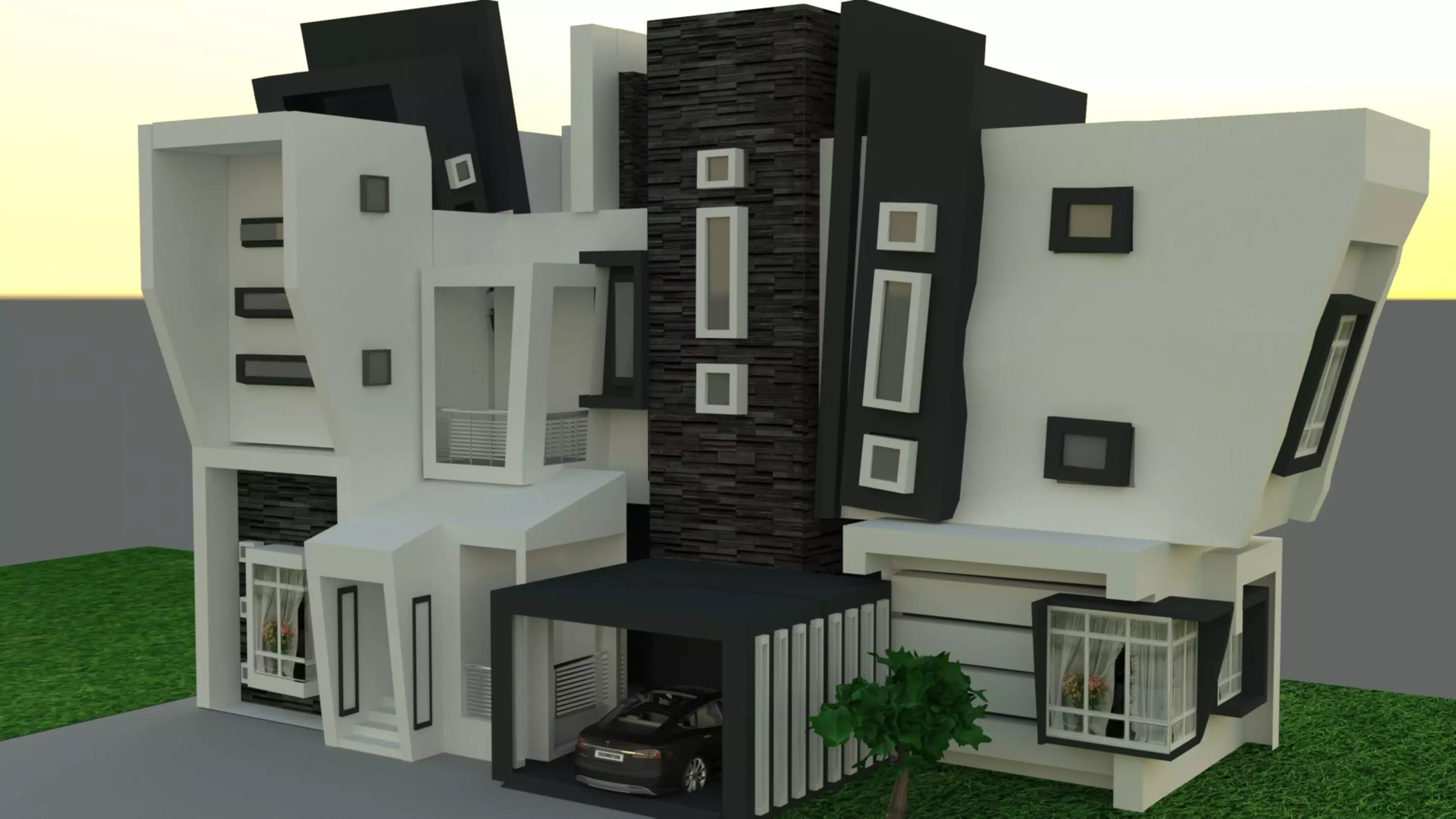 exterior design  3D model_0