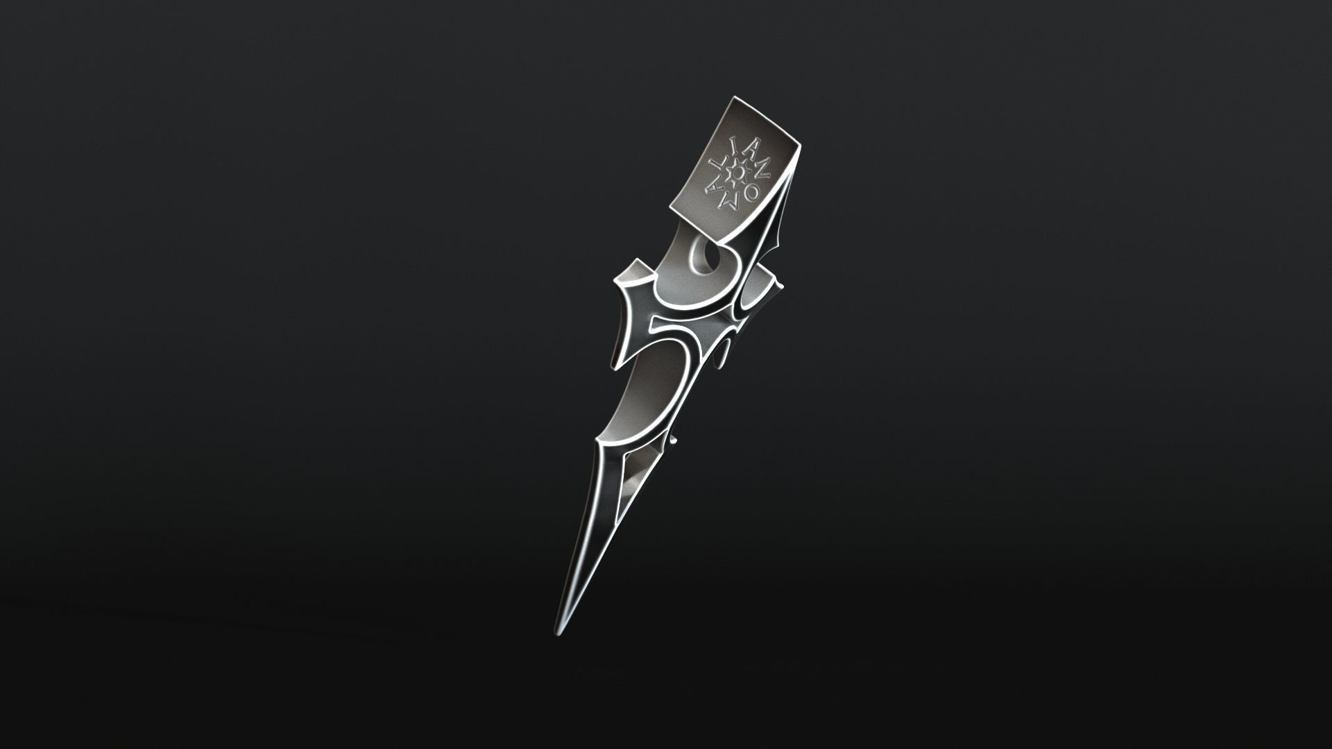 Elven Arrow Pendant D 3D Model 3D print model_15