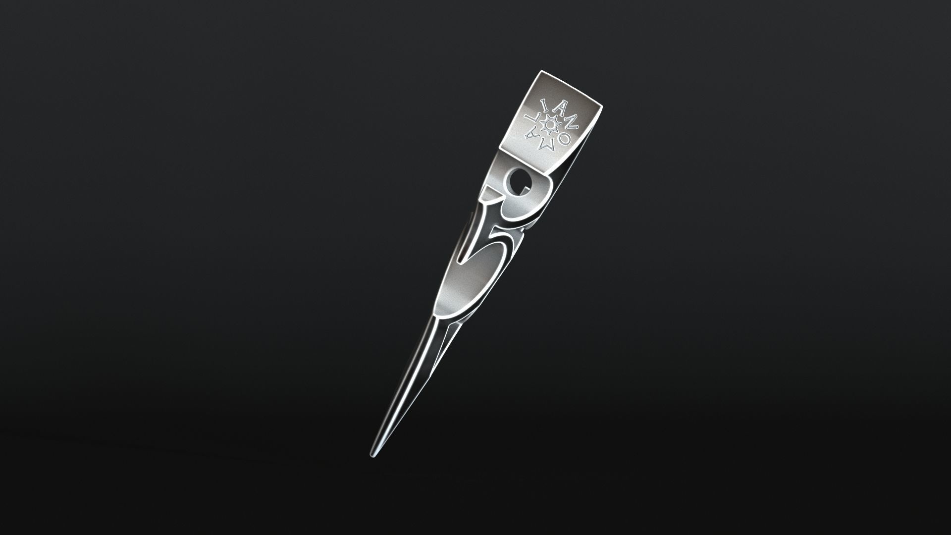 Elven Arrow Pendant D 3D Model 3D print model_16