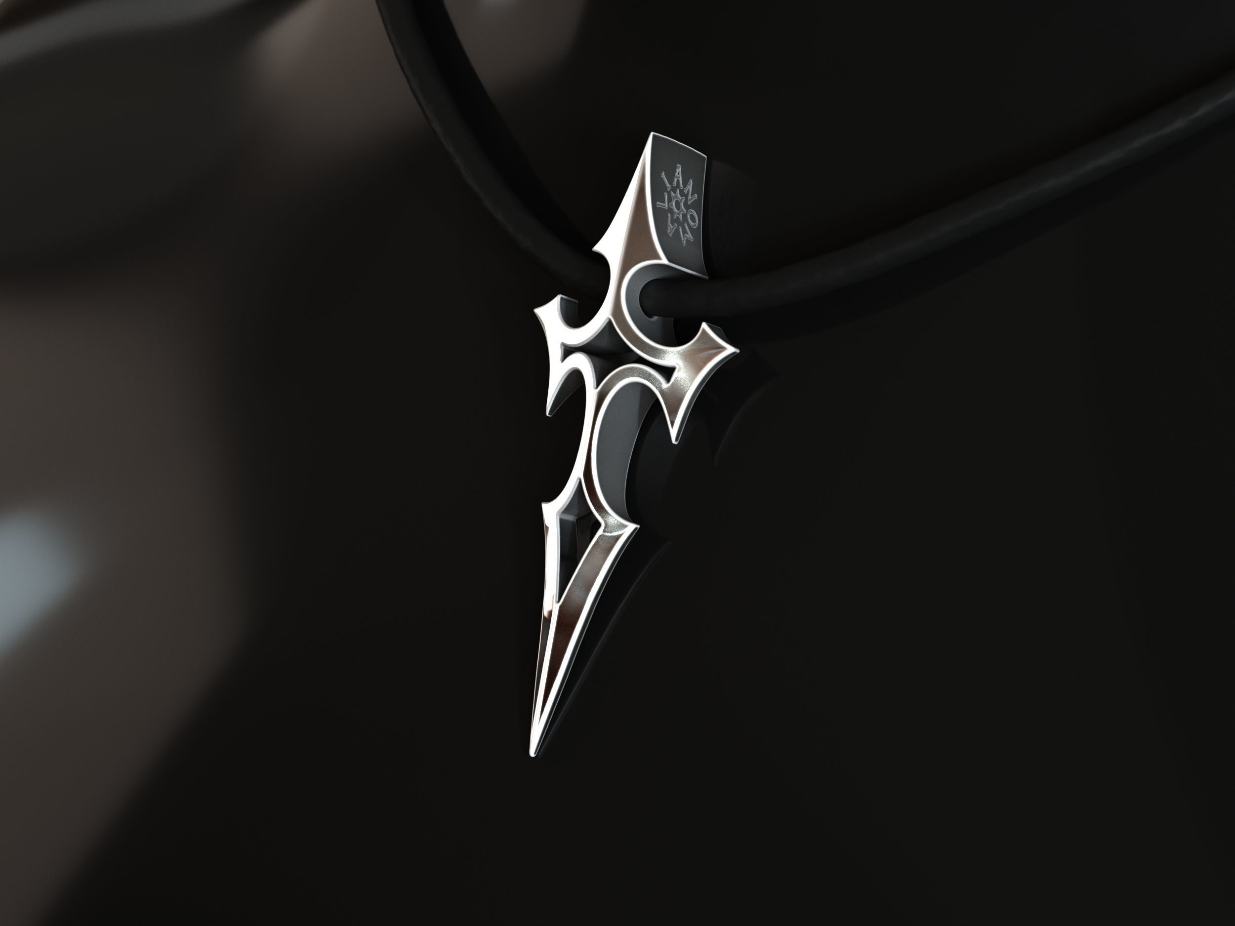 Elven Arrow Pendant D 3D Model 3D print model_3