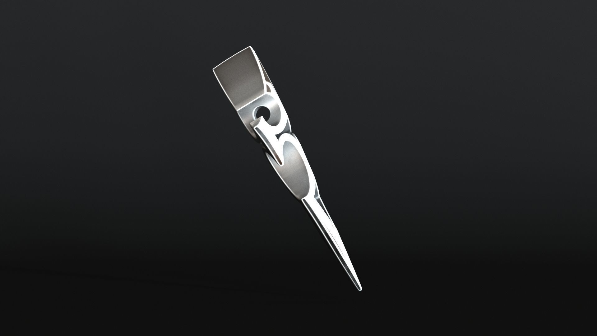 Elven Arrow Pendant D 3D Model 3D print model_9