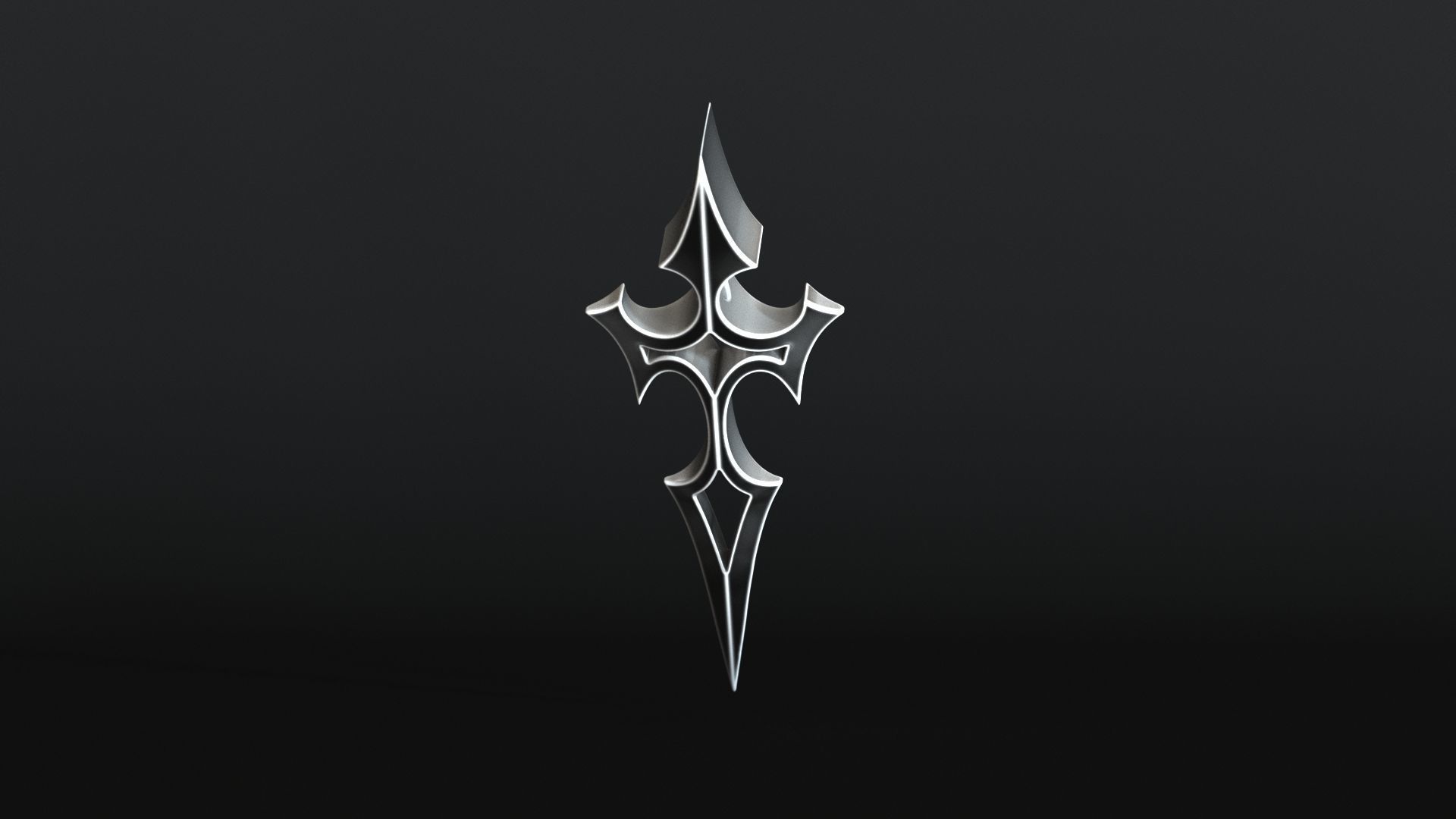 Elven Arrow Pendant D 3D Model 3D print model_13