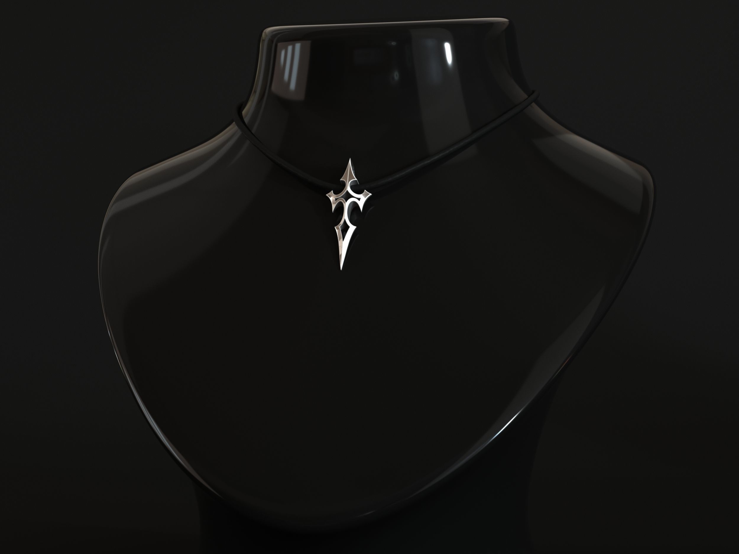 Elven Arrow Pendant D 3D Model 3D print model_4