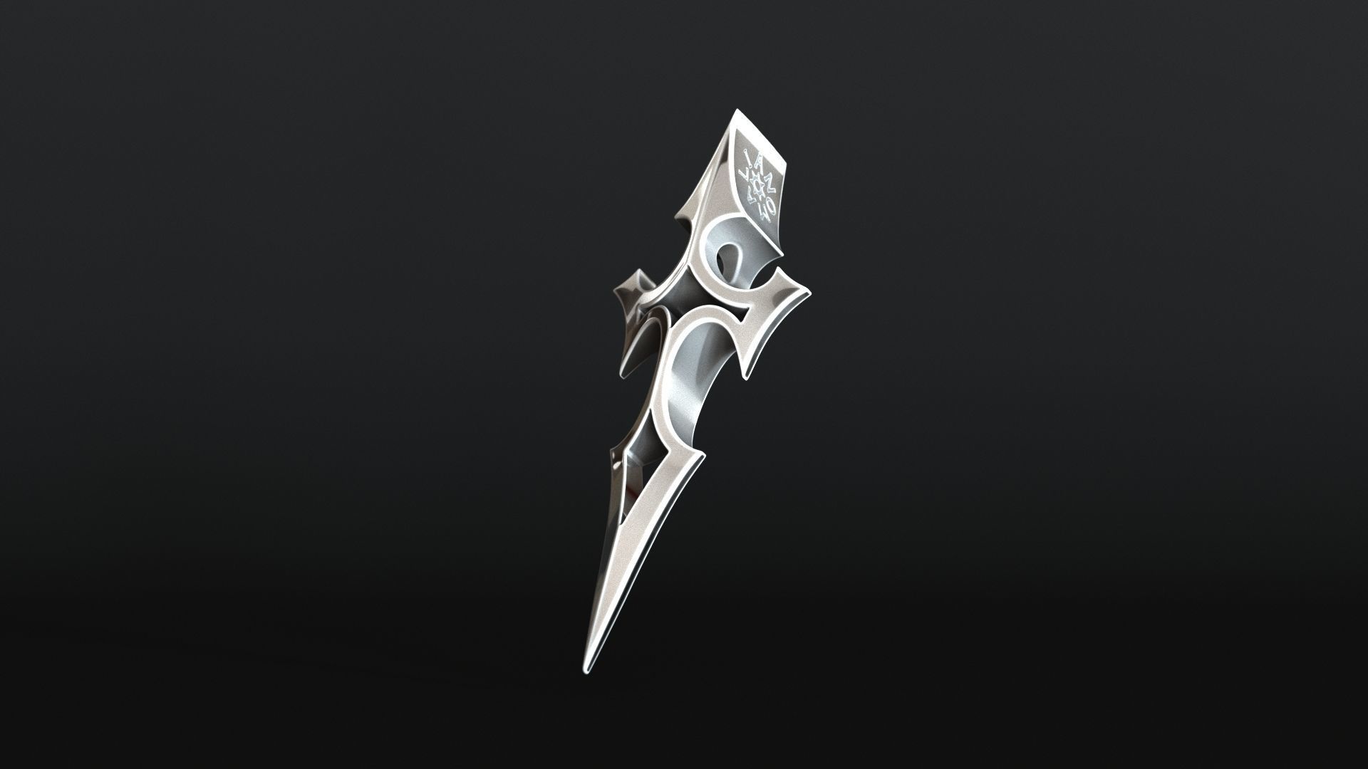 Elven Arrow Pendant D 3D Model 3D print model_19