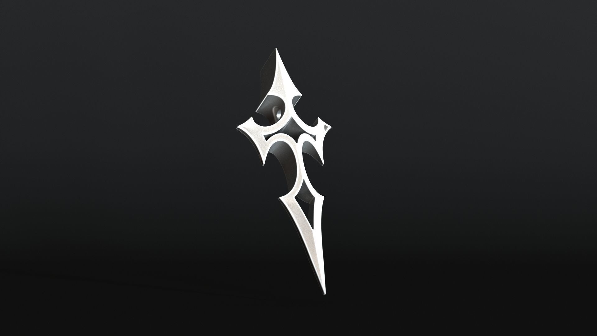 Elven Arrow Pendant D 3D Model 3D print model_7