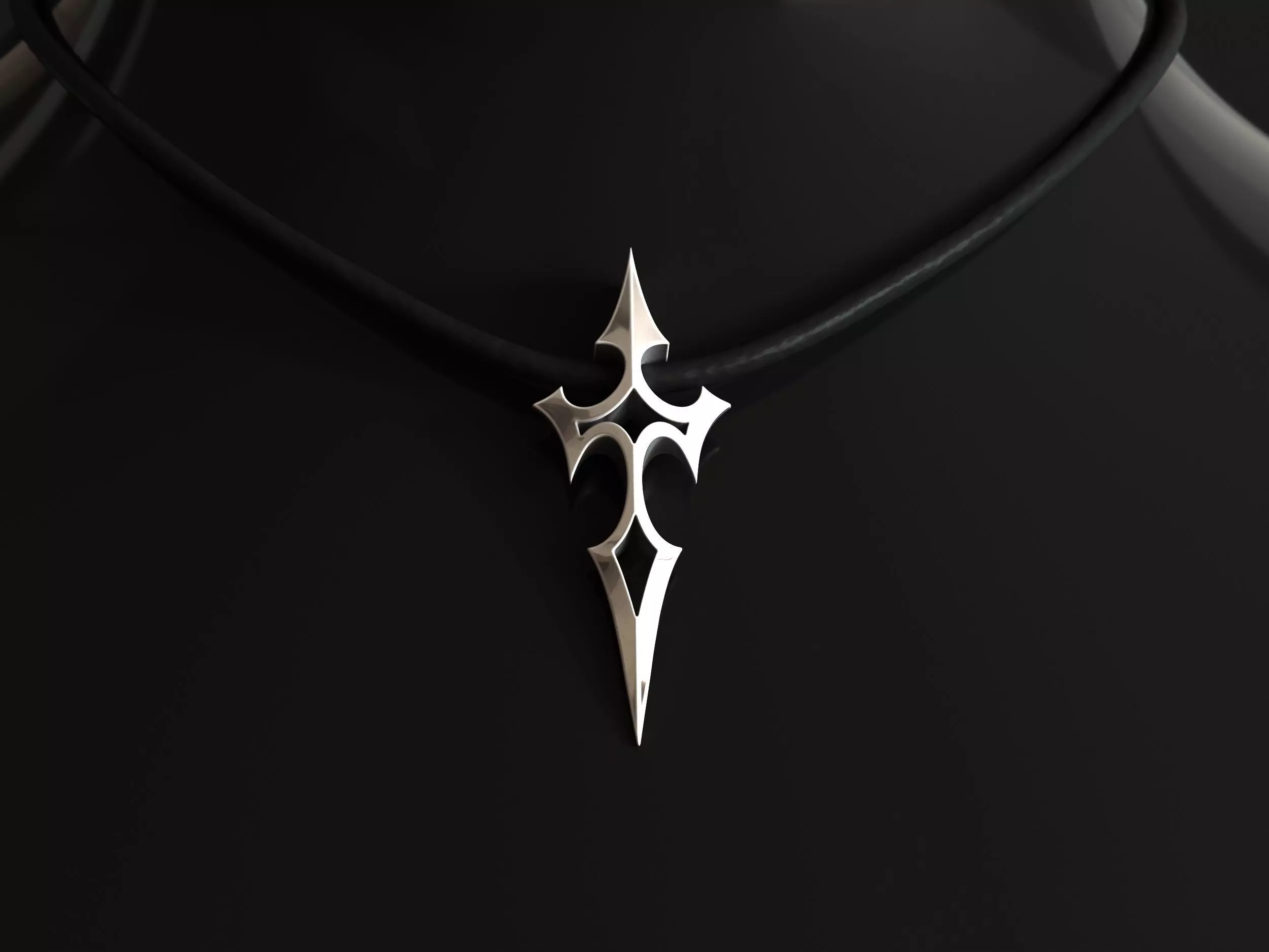Elven Arrow Pendant D 3D Model 3D print model_0