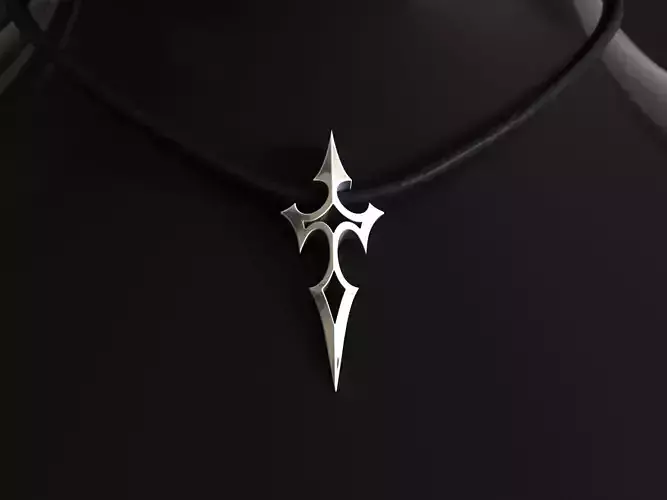 Elven Arrow Pendant D 3D Model 3D print model