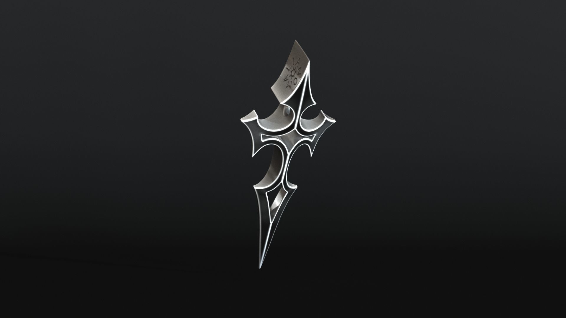 Elven Arrow Pendant D 3D Model 3D print model_14