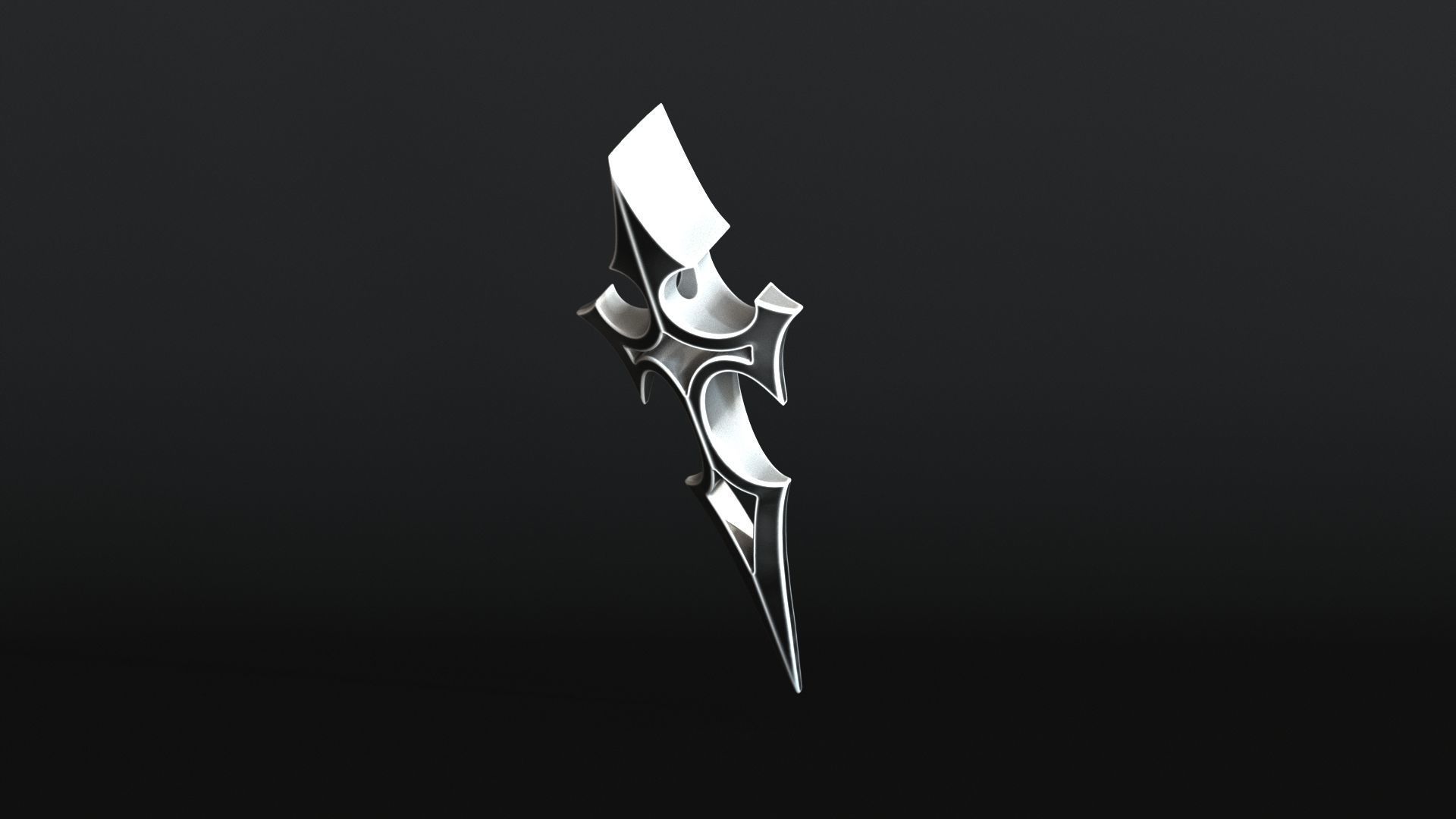 Elven Arrow Pendant D 3D Model 3D print model_12