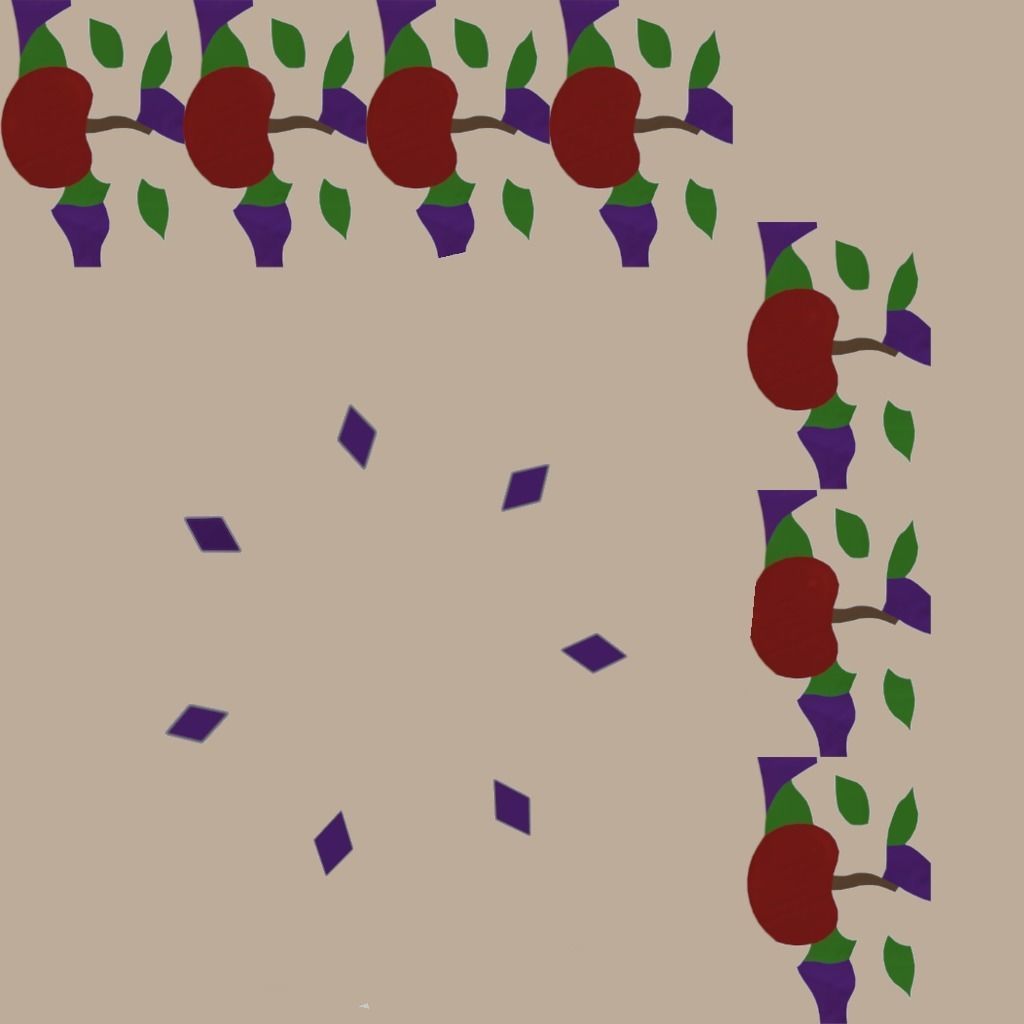 Stained Glass Pendant Light 3D model_4