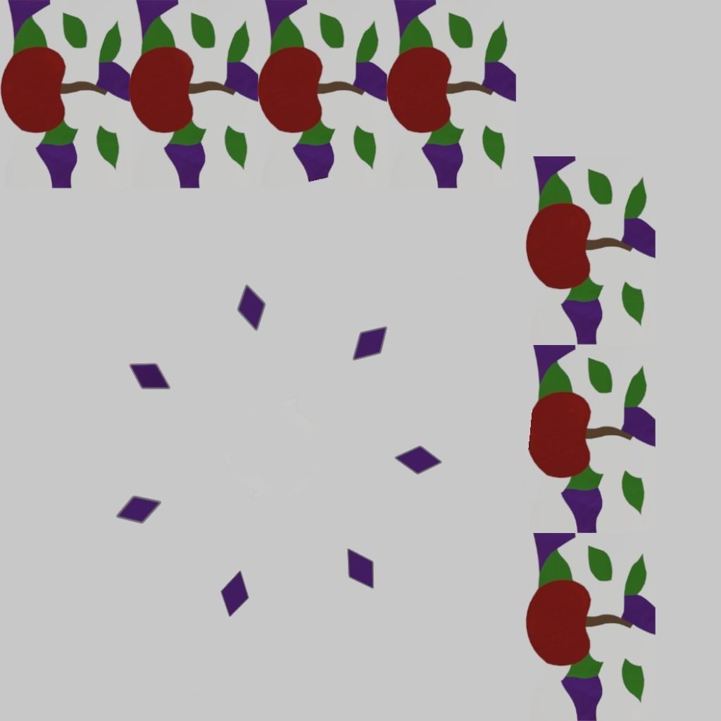 Stained Glass Pendant Light 3D model_3