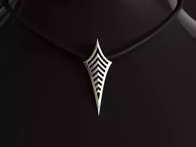 Elven Arrow Pendant E 3D Model 3D print model