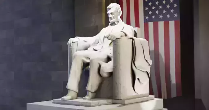 Abraham Lincoln Low Poly Low-poly 3D model