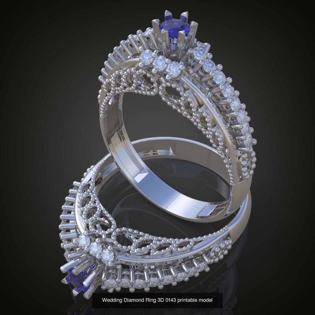 6My 20 Beautiful and graceful 3d printable ring models 3D Model Collection_8