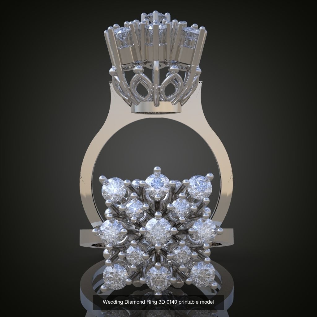 6My 20 Beautiful and graceful 3d printable ring models 3D Model Collection_6