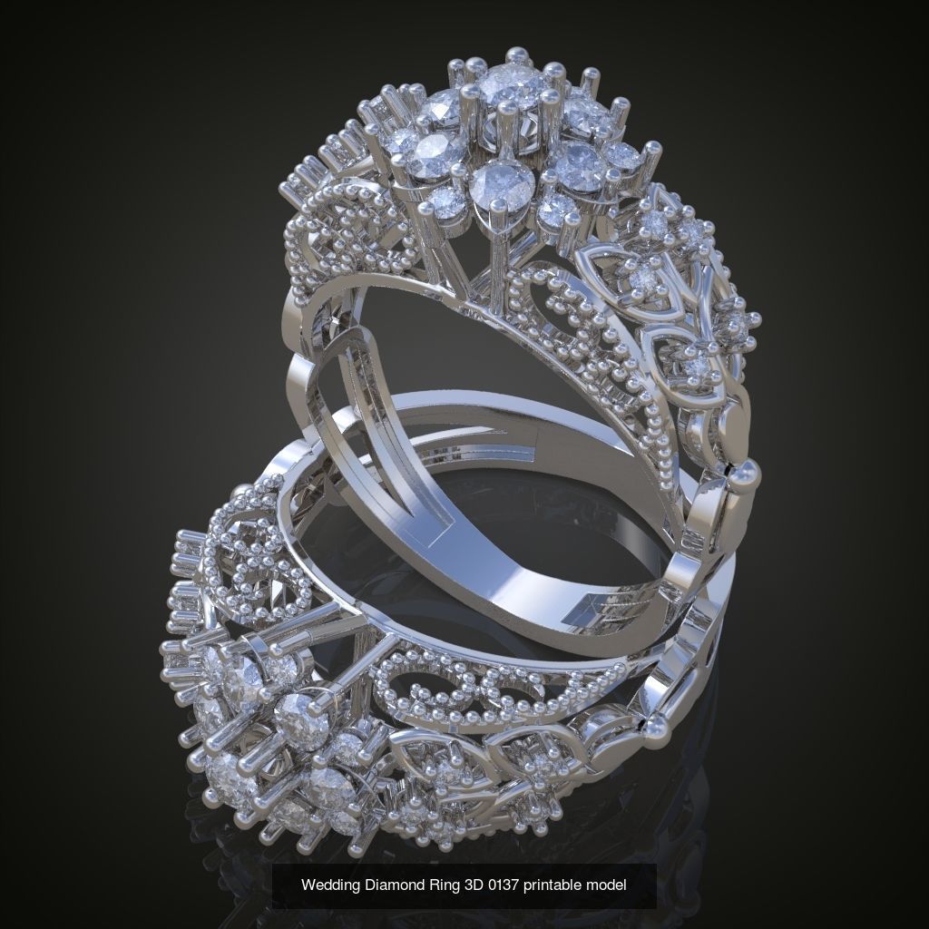 6My 20 Beautiful and graceful 3d printable ring models 3D Model Collection_3