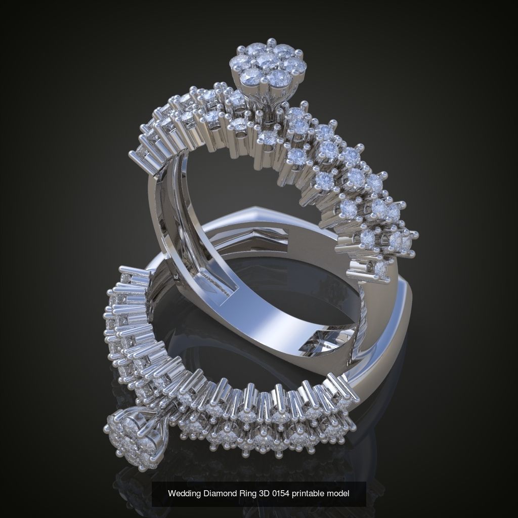 6My 20 Beautiful and graceful 3d printable ring models 3D Model Collection_19