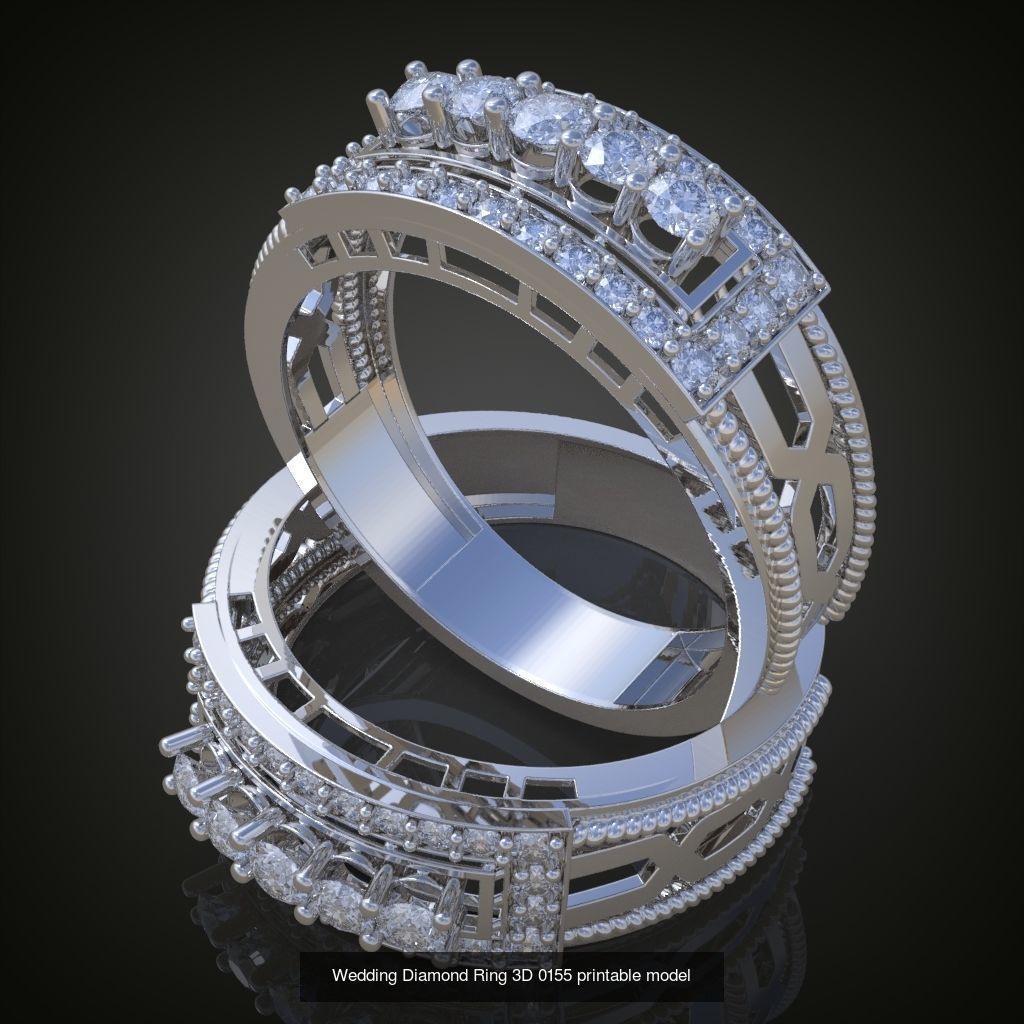 6My 20 Beautiful and graceful 3d printable ring models 3D Model Collection_20