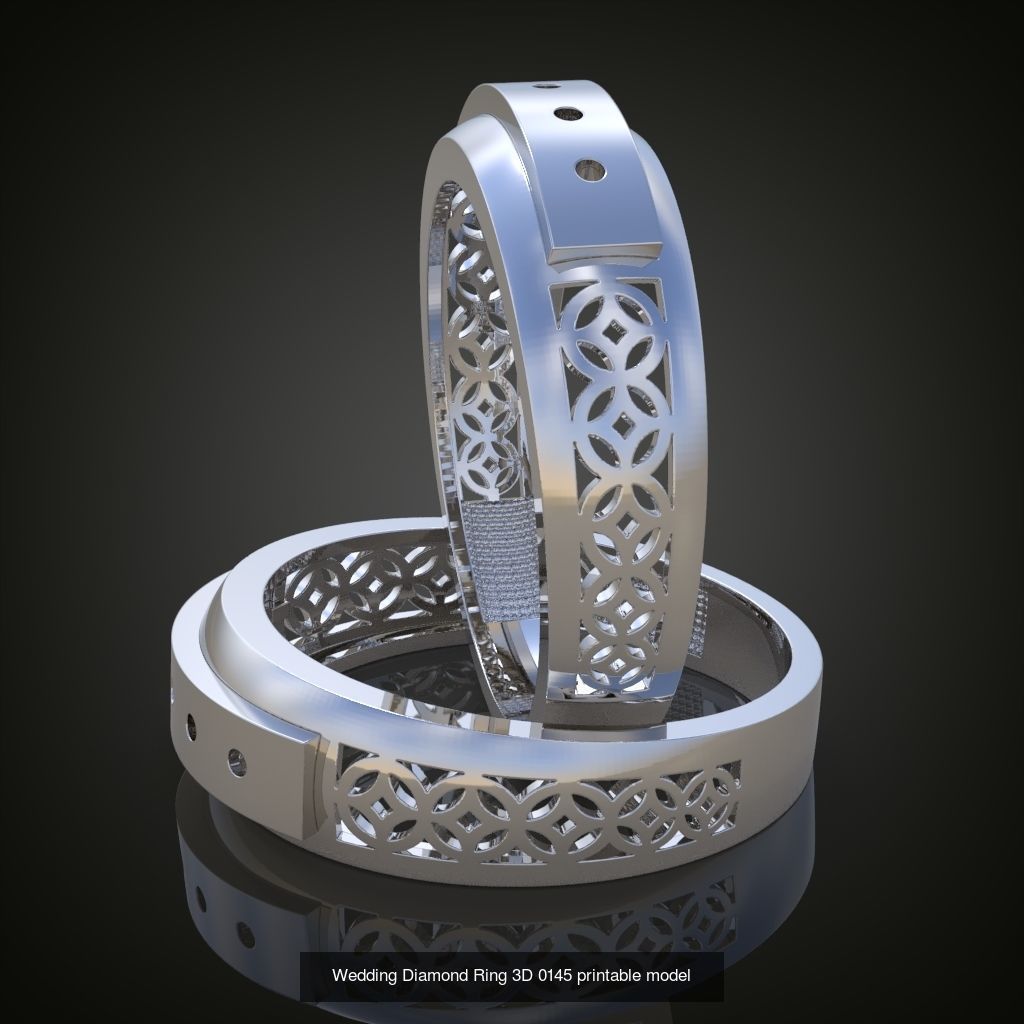 6My 20 Beautiful and graceful 3d printable ring models 3D Model Collection_10