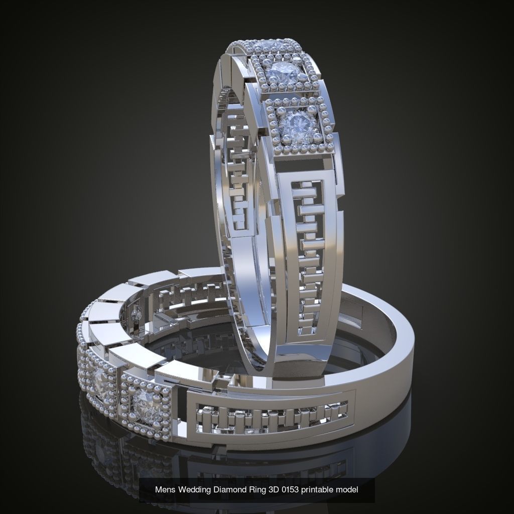 6My 20 Beautiful and graceful 3d printable ring models 3D Model Collection_18