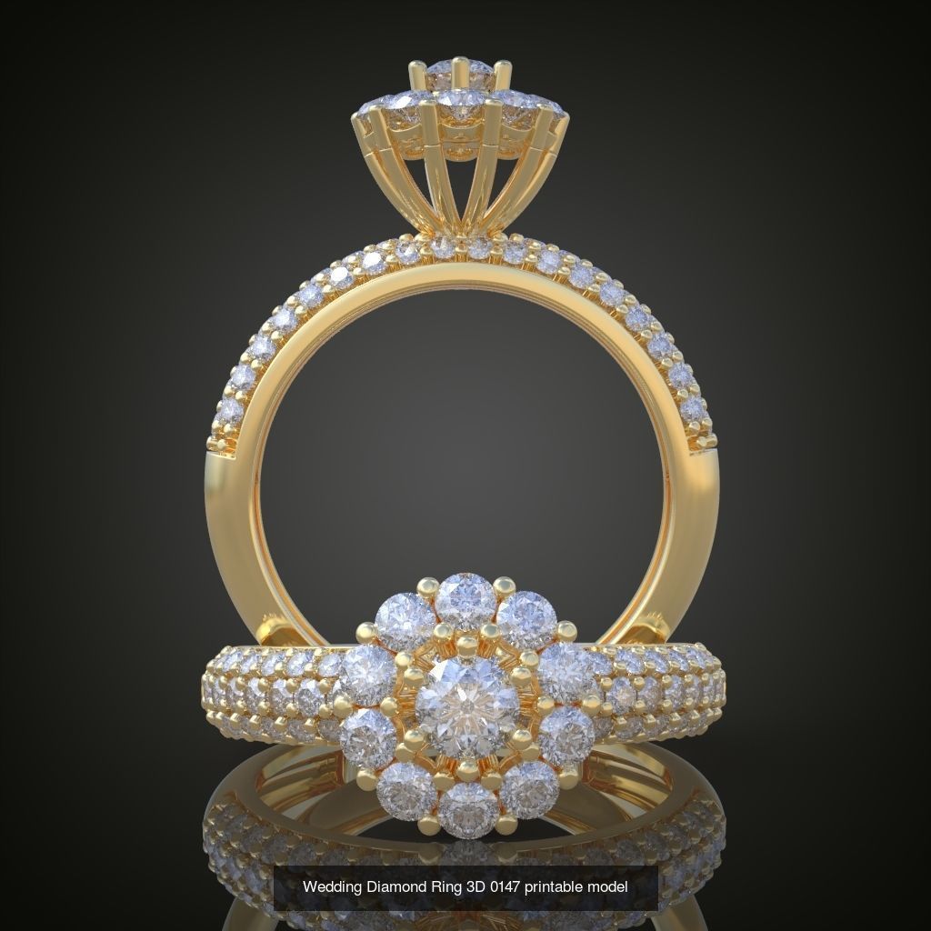 6My 20 Beautiful and graceful 3d printable ring models 3D Model Collection_12