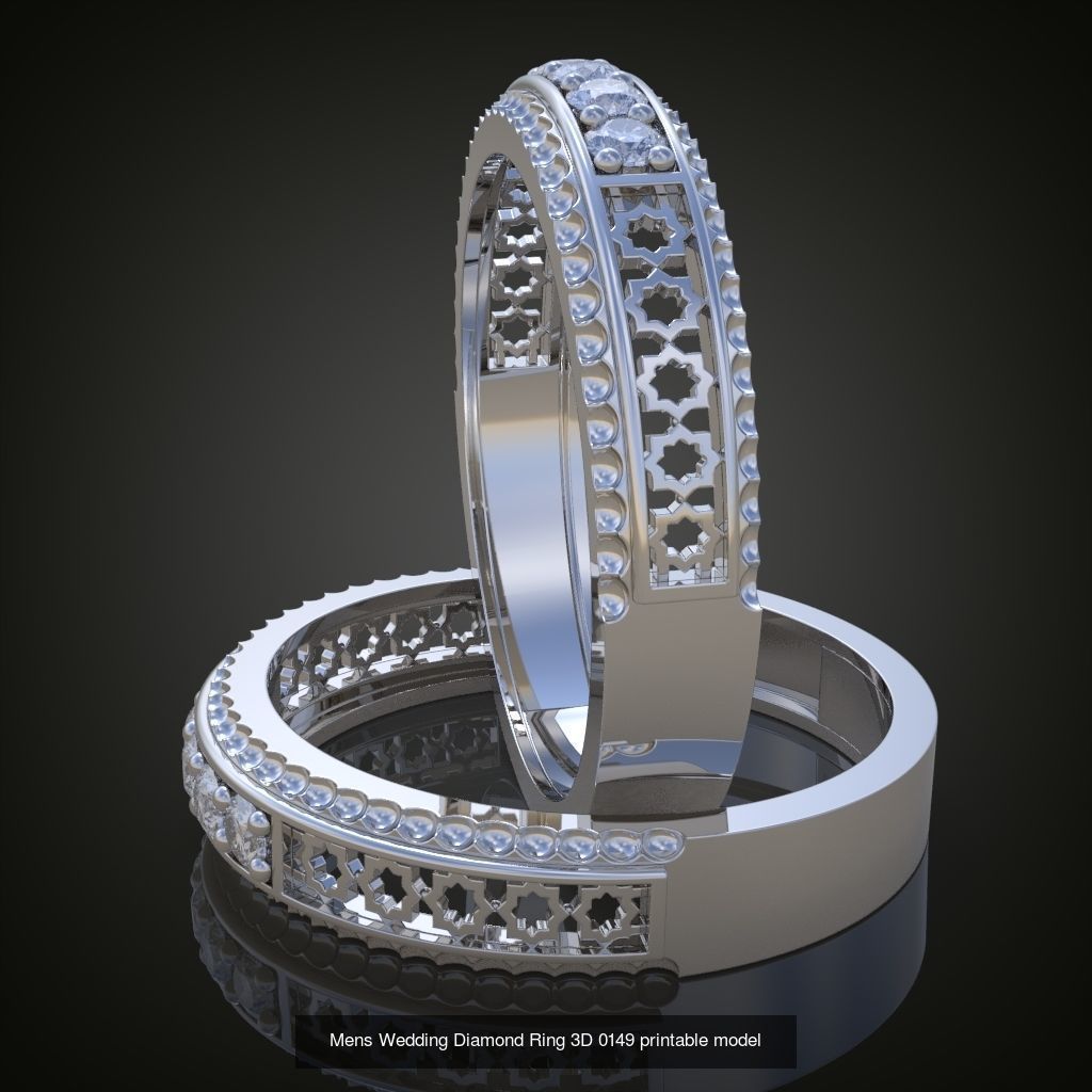 6My 20 Beautiful and graceful 3d printable ring models 3D Model Collection_14