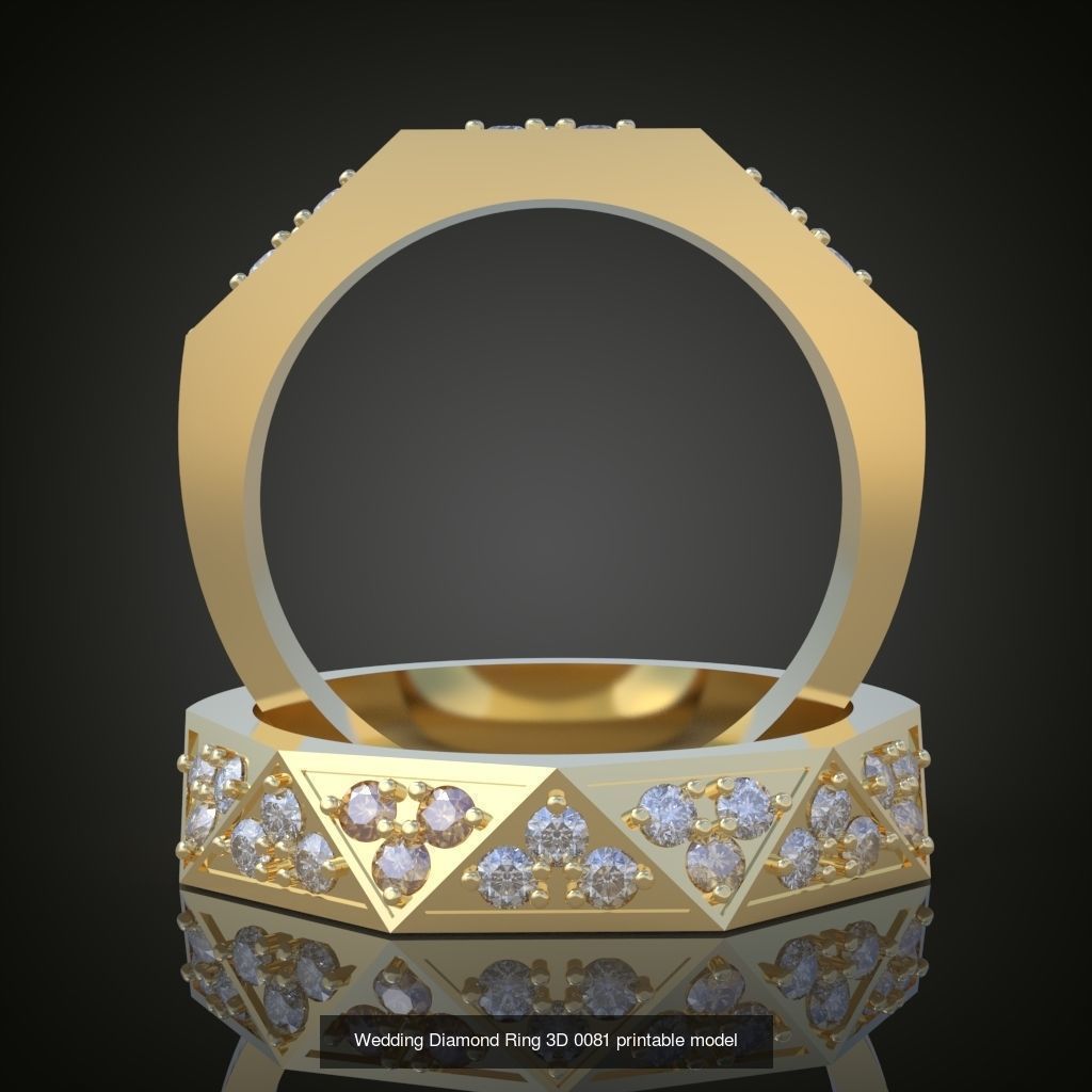 6My 60 Beautiful and graceful 3d printable ring models 3D Model Collection_43