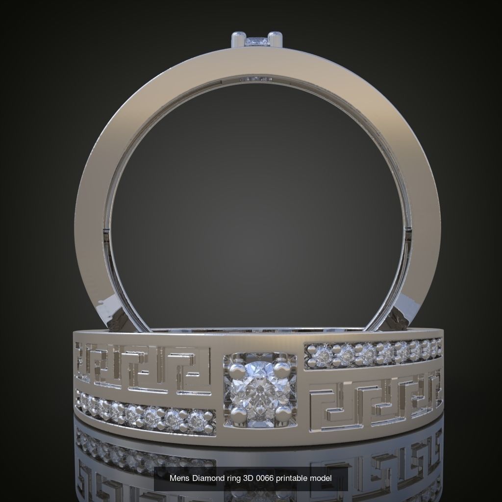 6My 60 Beautiful and graceful 3d printable ring models 3D Model Collection_31
