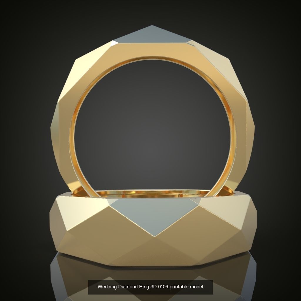 6My 60 Beautiful and graceful 3d printable ring models 3D Model Collection_65