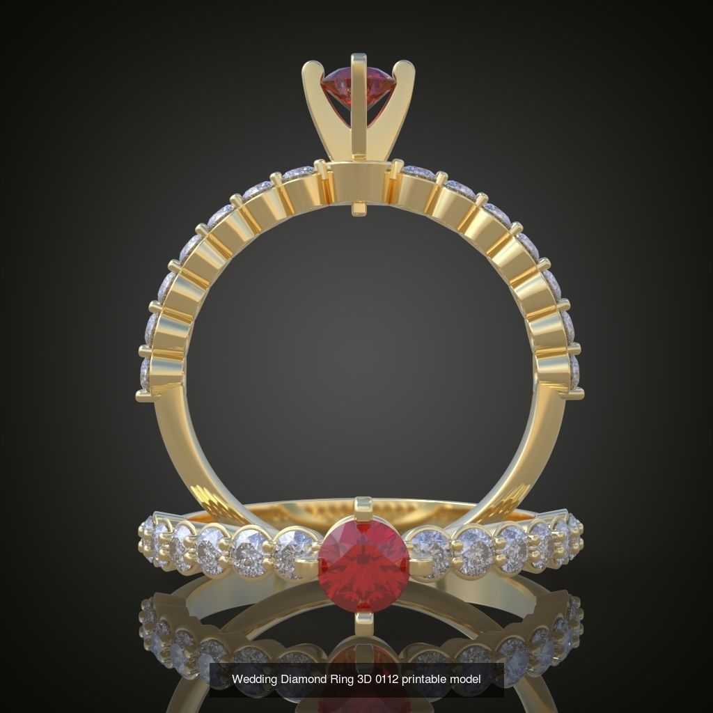 6My 60 Beautiful and graceful 3d printable ring models 3D Model Collection_67