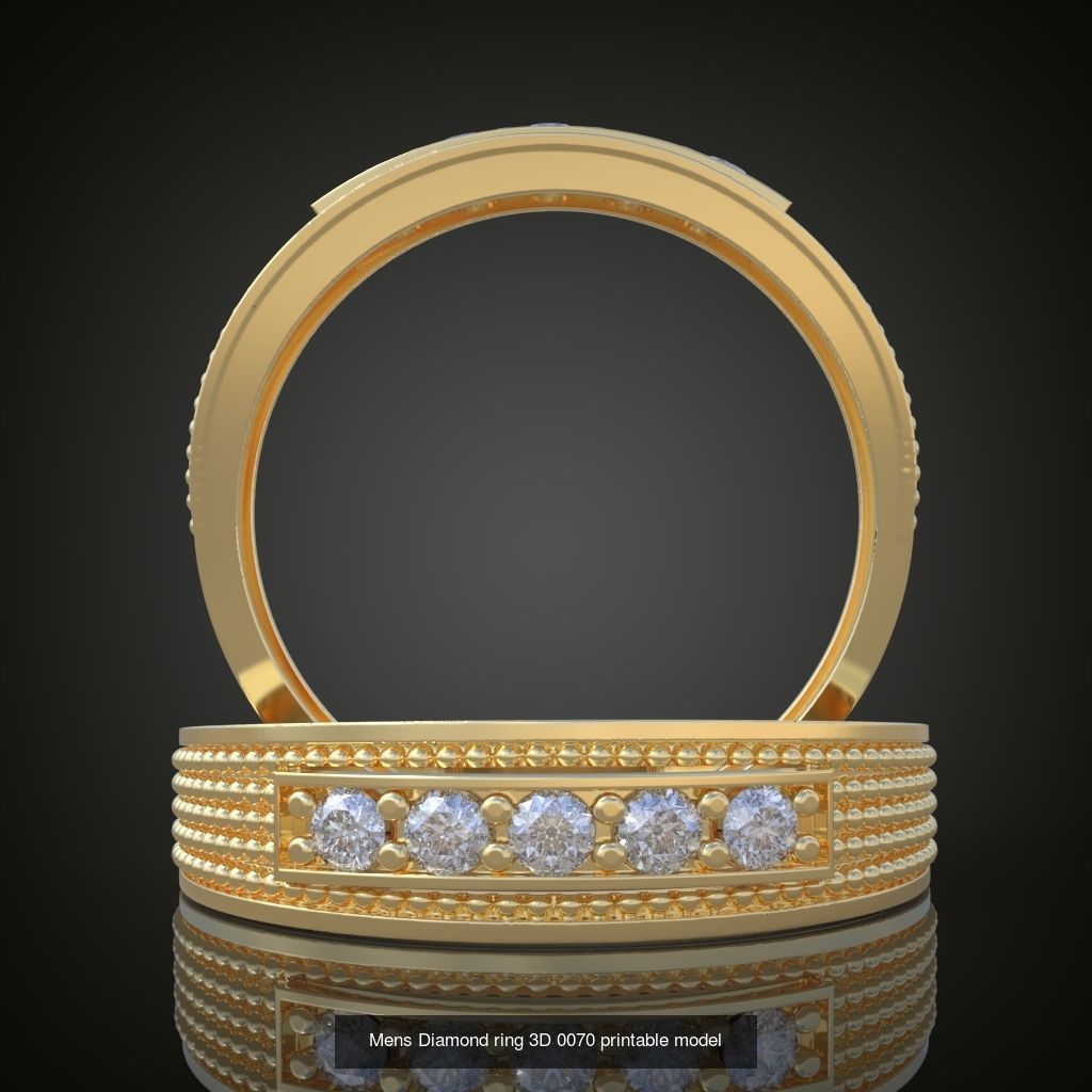 6My 60 Beautiful and graceful 3d printable ring models 3D Model Collection_35