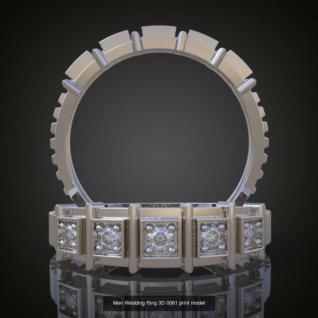 6My 60 Beautiful and graceful 3d printable ring models 3D Model Collection_27