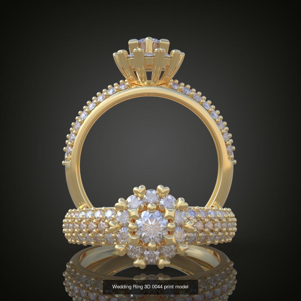 6My 60 Beautiful and graceful 3d printable ring models 3D Model Collection_16