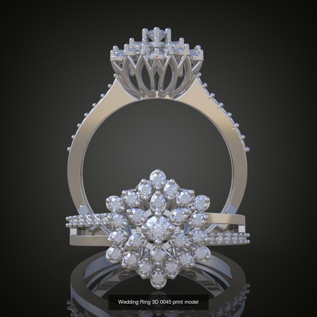 6My 60 Beautiful and graceful 3d printable ring models 3D Model Collection_17
