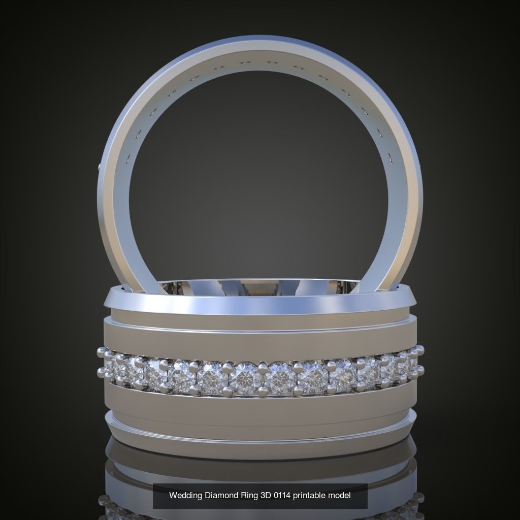 6My 60 Beautiful and graceful 3d printable ring models 3D Model Collection_68